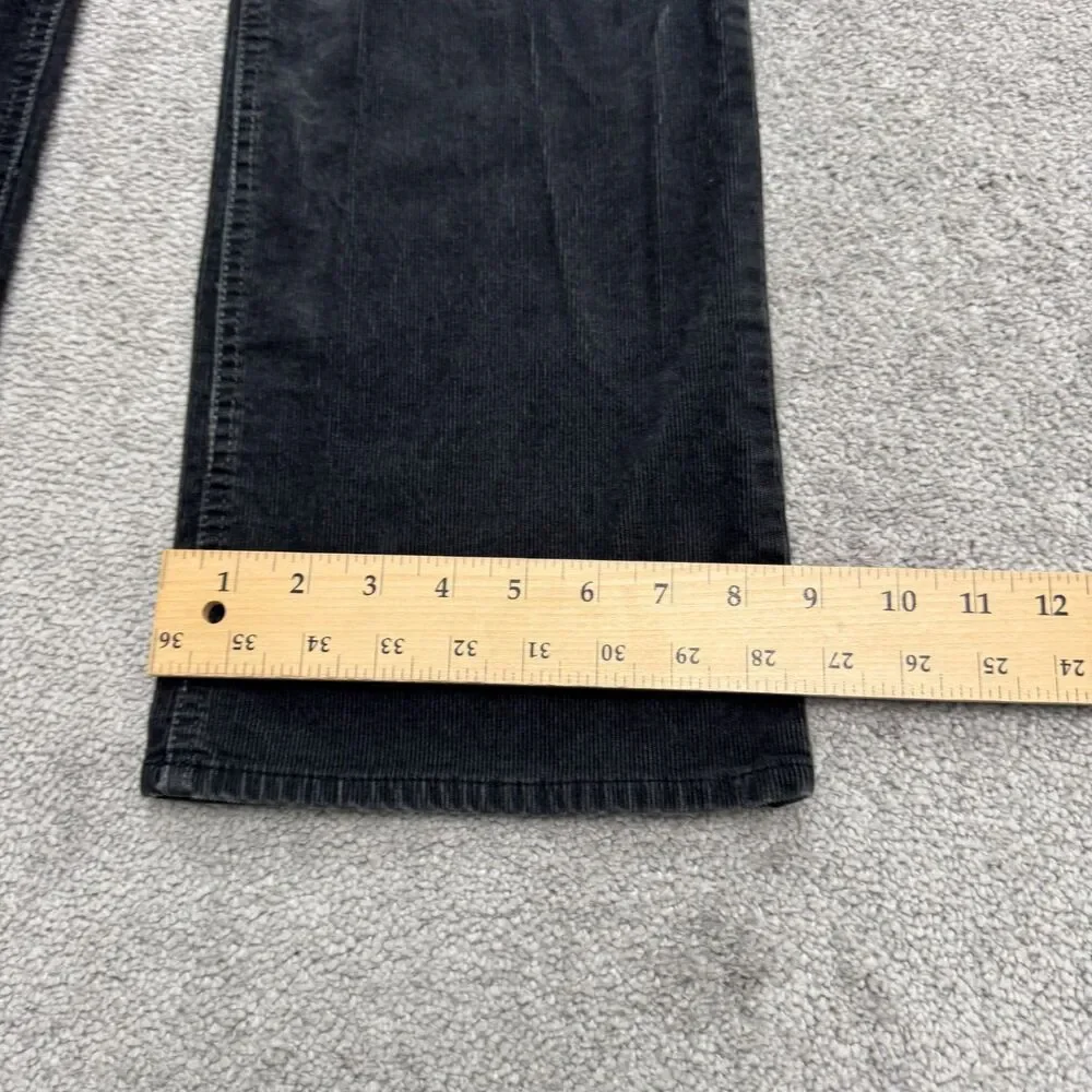 J.Crew Favorite Fit Corduroy Pants Womens 8 Short Charcoal Gray Mid Rise Stretch